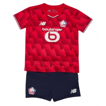 Lille OSC Maglia Gara Casa Repliche 2025-26 Bambino Maniche Corte